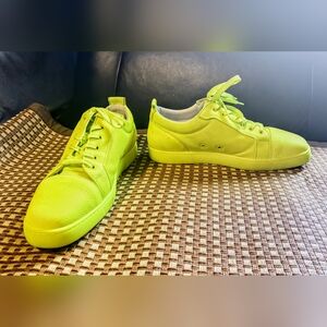 Christian Louboutin Vieira Orlato Flat Neon Green Sneaker